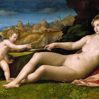 Highlight image for Venus and Cupid in a Landscape