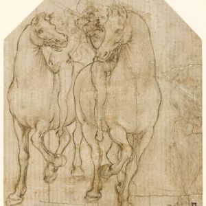 Leonardo da Vinci, Two Horsemen. PD. 121-1961