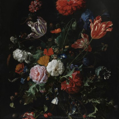 Flowers in a glass vase