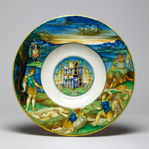 A dish from Isabella D'Este's service collection