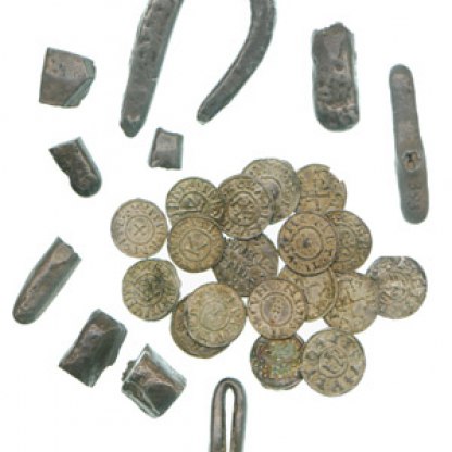 Ingots and coins from the Cuerdale (Lancs.) hoard