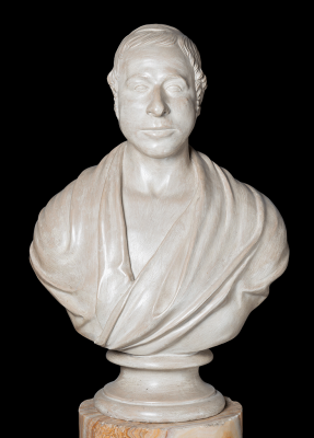 A bust of George Basevi