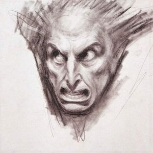 Study for a fiend's head