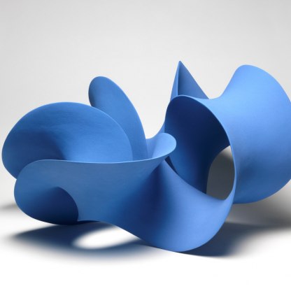 Twisted Blue Form by Merete Rasmussen