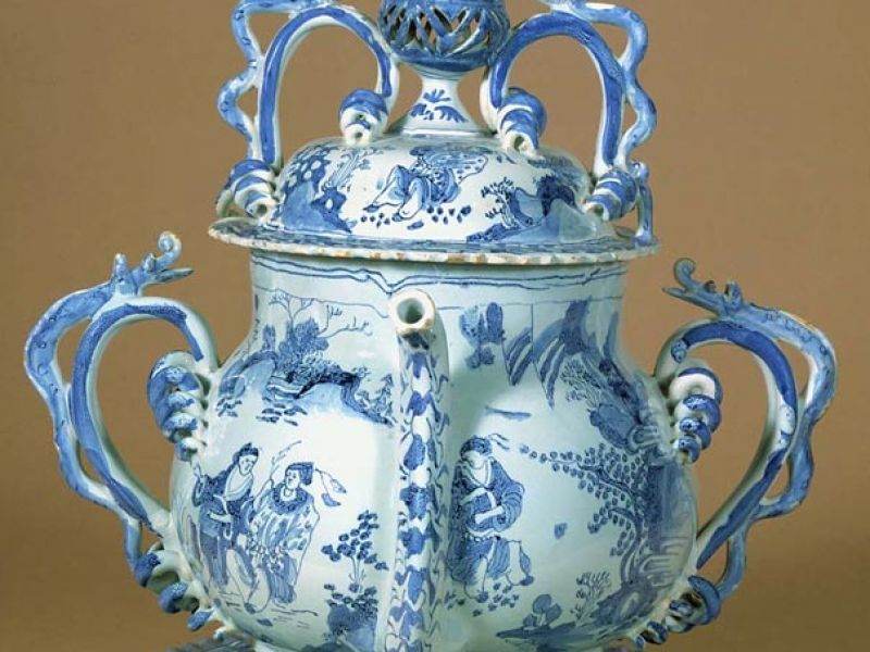 Highlight image for Posset pot and salver, 1685 and 1686