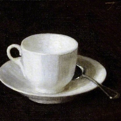 White Cup and Saucer painted by Henri Fantin-Latour © The Fitzwilliam Museum, University of Cambridge