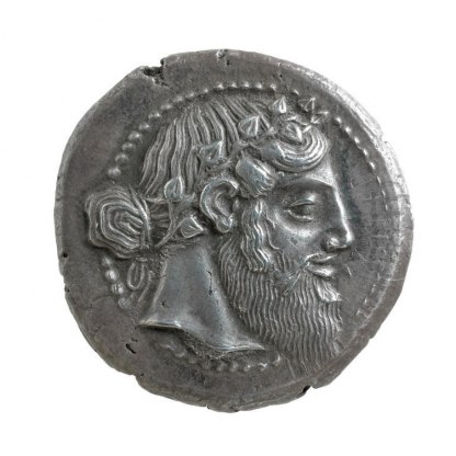 An image chosen to represent Four drachma piece from Naxos