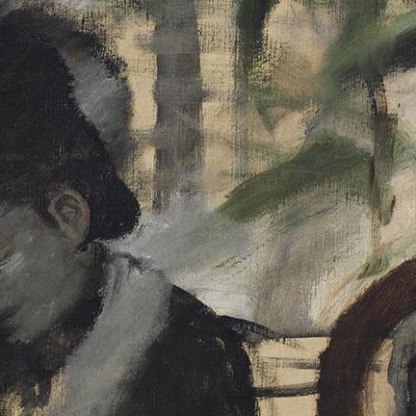 Edgar Degas (1834-1917), At the Café, c.1875 – 7 (detail)