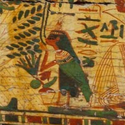 A depiction of Ba from the coffin set of E.1.1822