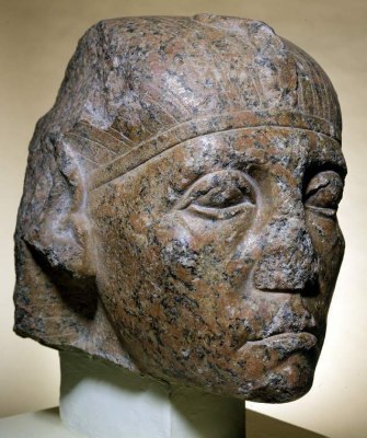 A granite statue of Senusret III (E.37.1930)