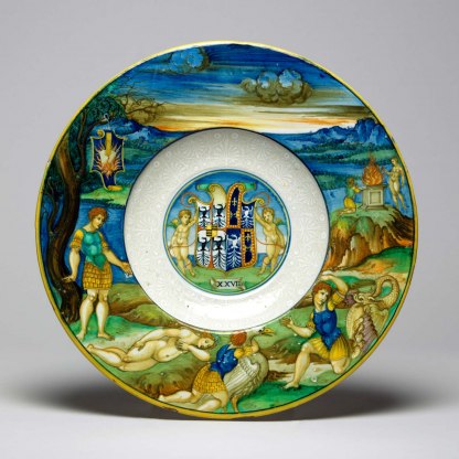 A bowl showing the story