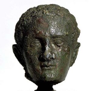 A bust of the emperor Caligula
