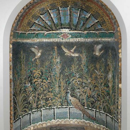 Roman mosaic niche