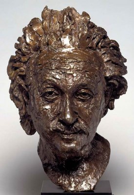 A bust of Albert Einstein by Jacob Epstein