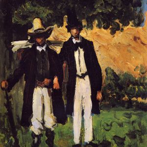 Paul Cézanne, Marion and Valabrègue Setting out to Paint from Nature, 1866, oil on canvas, 39 x 31 cm., Museo Soumaya, Mexico City