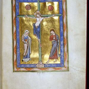 A page from a Psalter from Peterborough