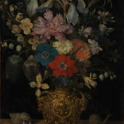 Still-life with flowers, by Georg Flegel [PD.12-1996]