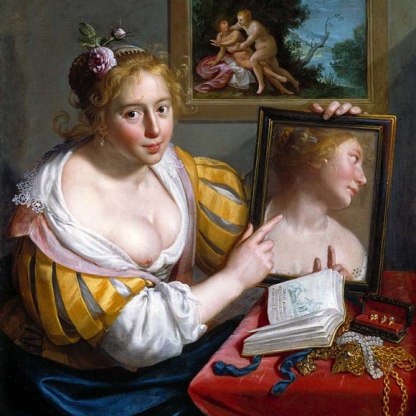 Highlight image for A Girl with a Mirror