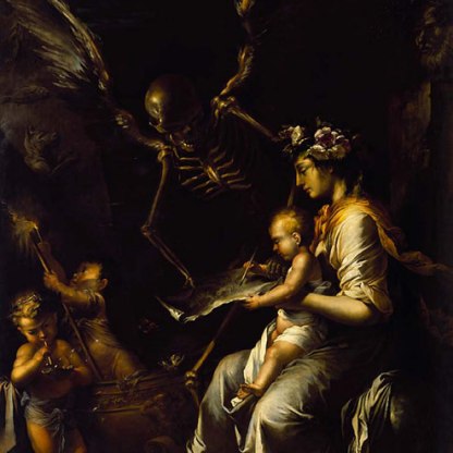 Salvator Rosa’s 17th century painting L’Umana Fragilita
