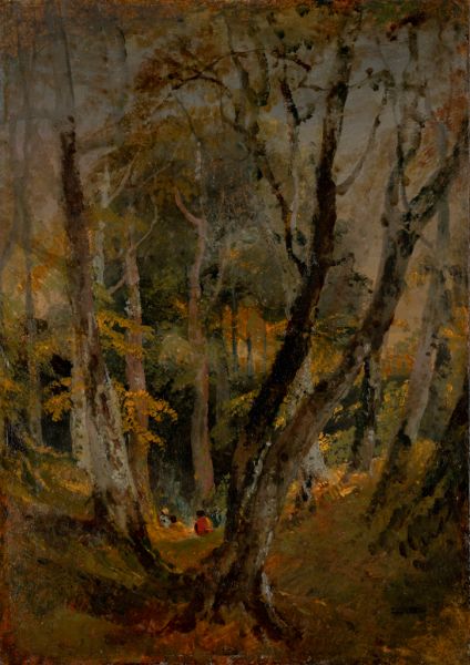 Featured image for the project: Joseph Mallord William Turner A Beech Wood with Gypsies Round a Campfire, and  A Beech Wood with Gypsies seated in the Distance