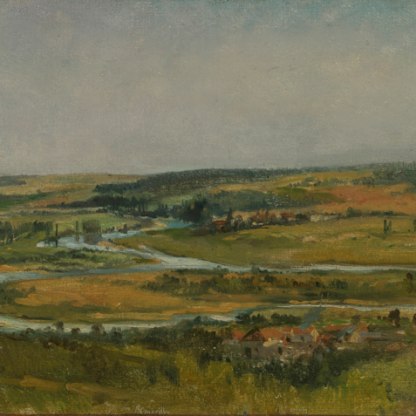 Panoramic Landscape near the River Moselle