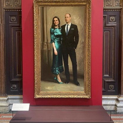 Highlight image for First Official Joint Portrait of The Duke and Duchess of Cambridge