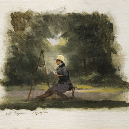 Isidore Dagnan at his Easel in the Open Air
