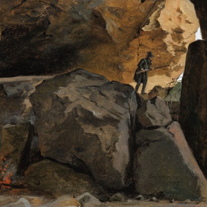 Hunter in a Grotto in Cervara