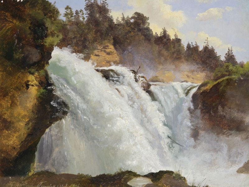 Highlight image for Waterfall in the River Traun, Upper Austria, 1826