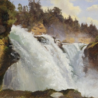 Waterfall in the River Traun, Upper Austria, 1826