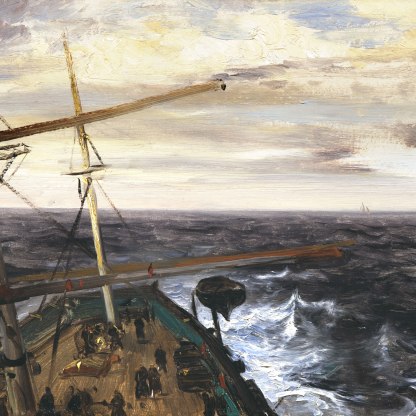 Seascape during a Storm seen from the Ship “'Le Véloce'