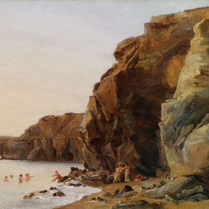 Rocky Coast with Bathers