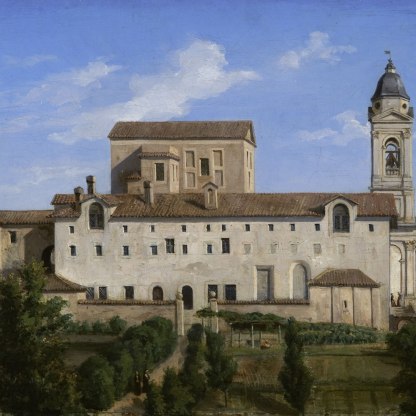 View of Santa Trinità dei Monti in Rome