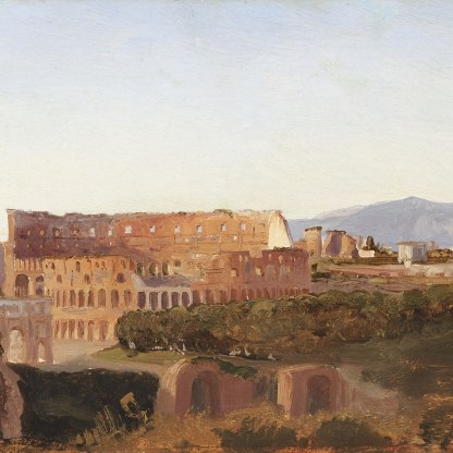 View of the Colosseum in Rome