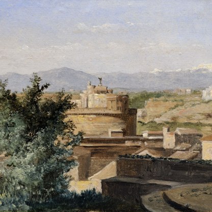 Highlight image for View of the Castel Sant’Angelo in Rome seen from the Janiculum Hill