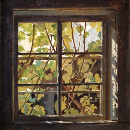 Vines seen through a Window
