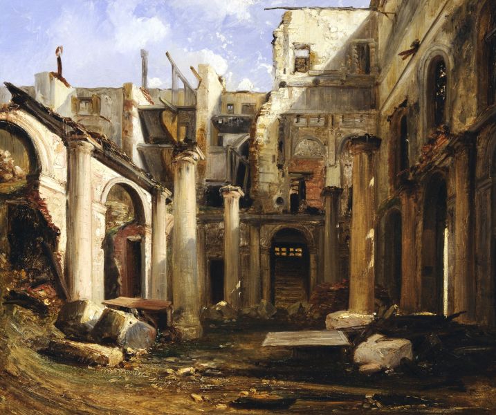 Featured image for the project: Ruins of the Théâtre-Italien after the Fire of 1838