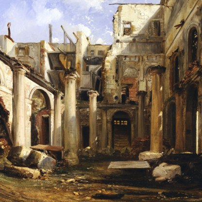 Ruins of the Théâtre-Italien after the Fire of 1838