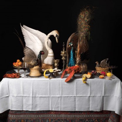 Featured image for the project: Still life with fruit and macaws