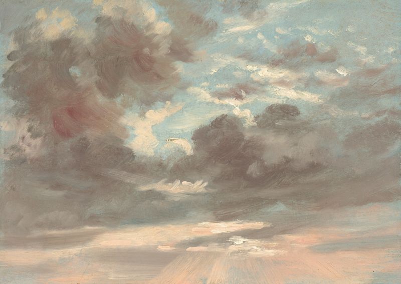 Featured image for the project: John Constable Cloud Study: Stormy Sunset and  Sky Study with a Shaft of Sunlight