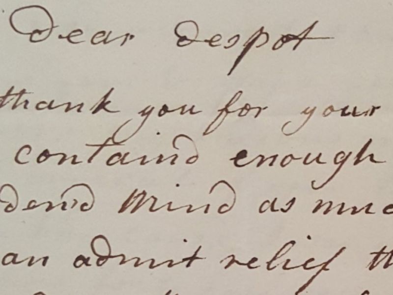 A highlight image for A William Hayley letter