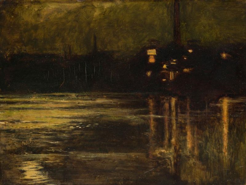 Highlight image for The Thames at Chelsea, Evening