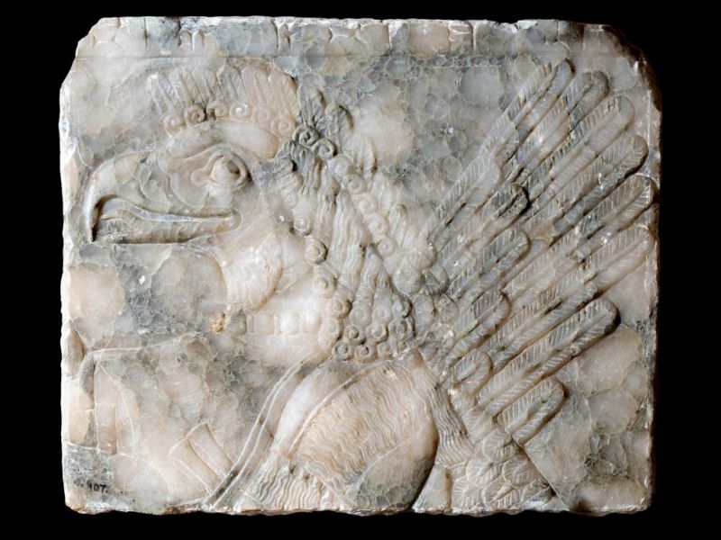 A winged eagle headed depiction from the Near East