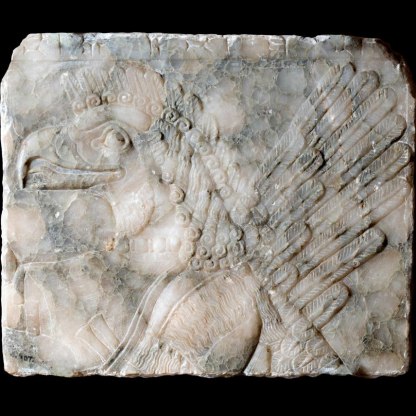 A winged eagle headed depiction from the Near East