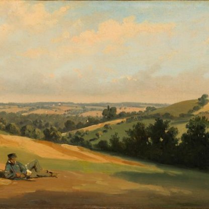 Young Man reclining on the Downs