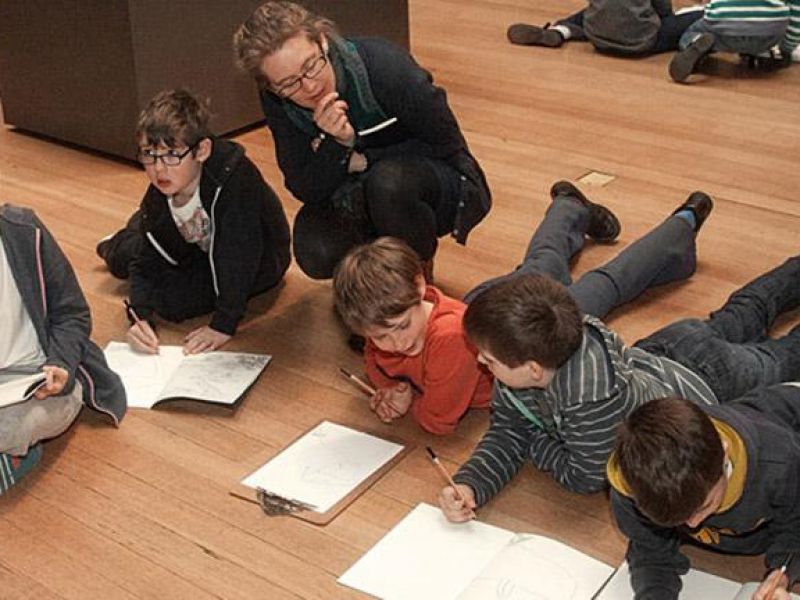 Children researching in the Museum