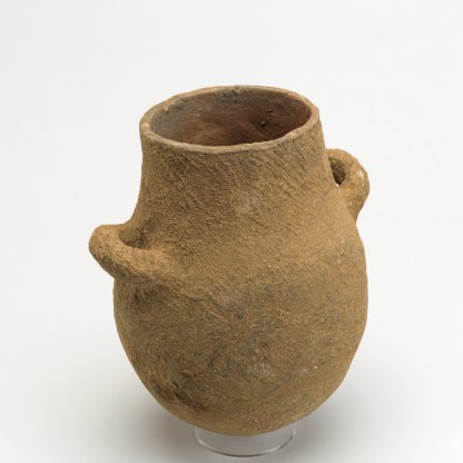 Pot with handles (terongion), used to cook vegetables, made by Ko-Kipkimoi, in Sibou Village, Kenya. Local clays and cow dung