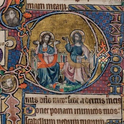 A cutting from the Macclesfield Psalter