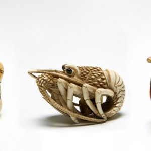 Three objects from Netsuke: Japanese Art in Miniature