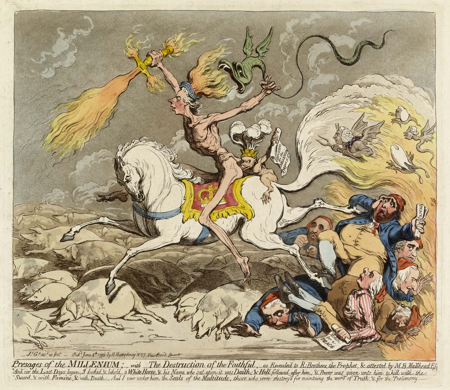 Gillray Observed　James Gillray　ジェームズギルレイ The Fitzwilliam Museum - Presages of the Millennium